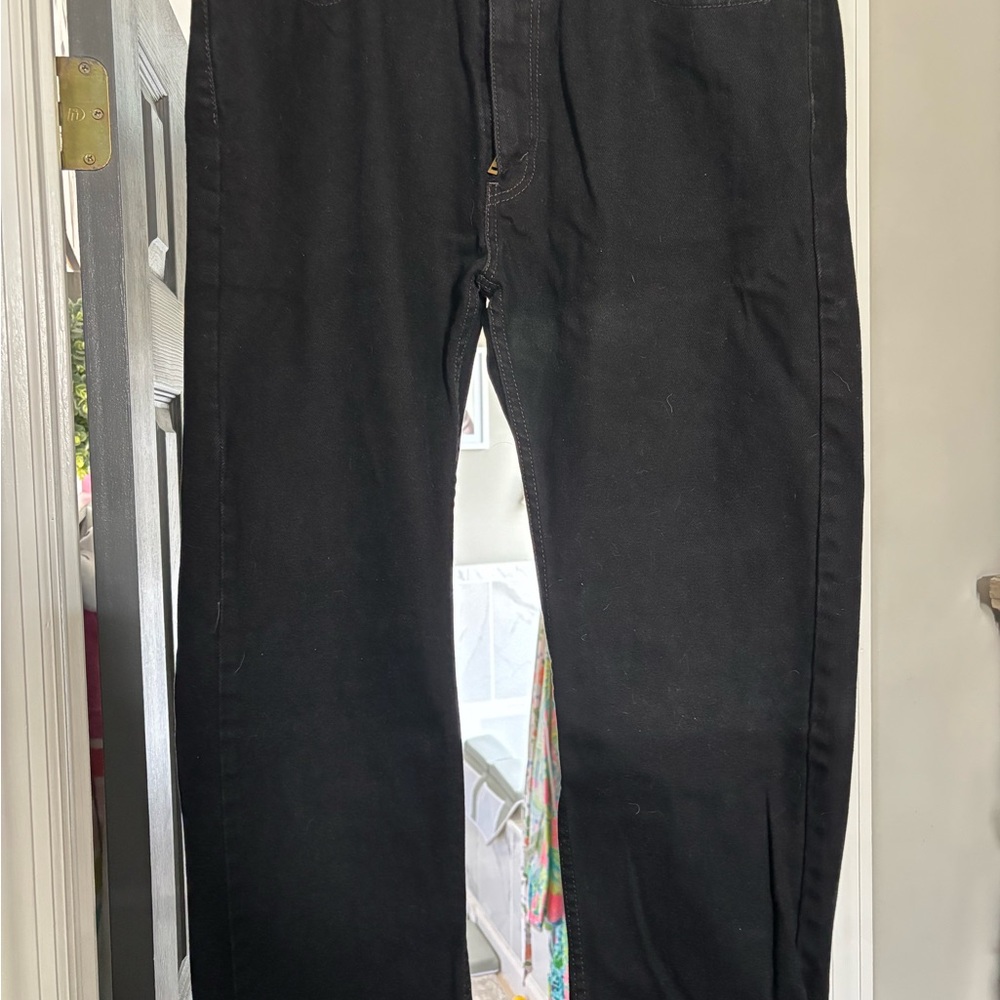 Levi's Men's 505 38x30 Straight Black Jeans